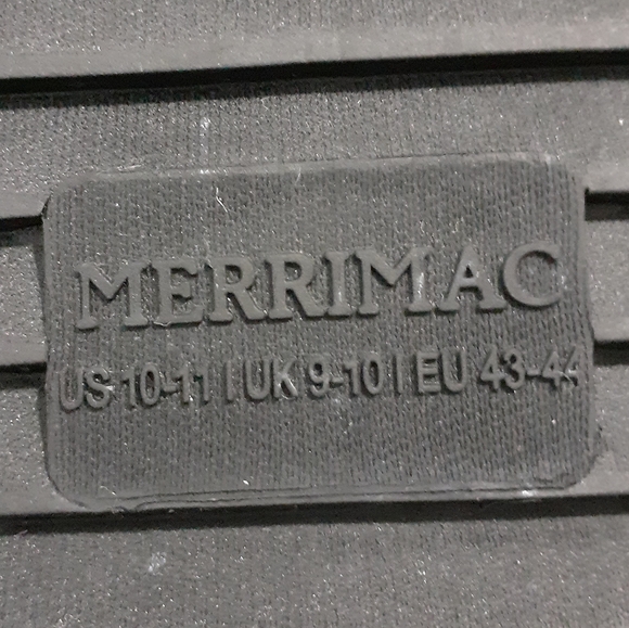 NWT Merrimac Size 10-11 Memory Foam Black Slippers - Picture 2 of 5